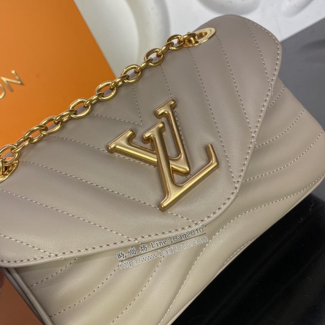 lv路易威登專櫃2022新款New Wave小號鏈條包 絎縫牛皮lv頂級原單小挎包 M20687 M20838 ydh4974